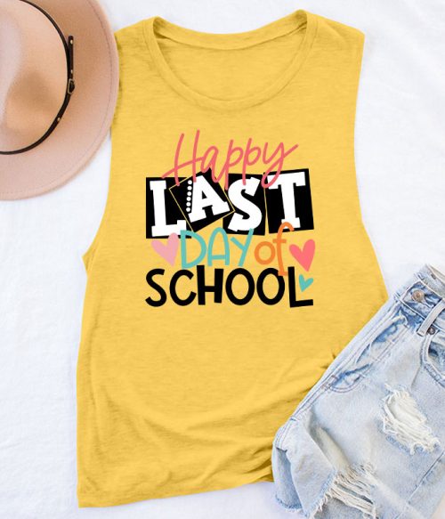 Happy Last Day Of School Teacher Tank Top