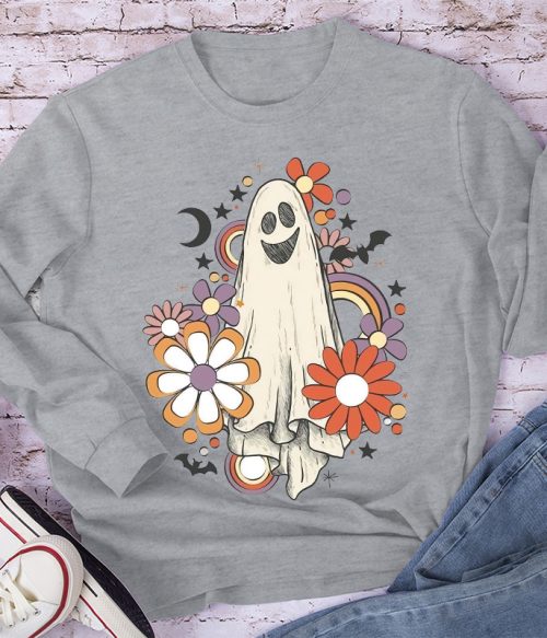 Halloween Night Quirky Smile Long Sleeve T-Shirt