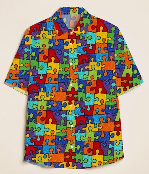 Color Puzzle Teacher Short Sleeve Shirt