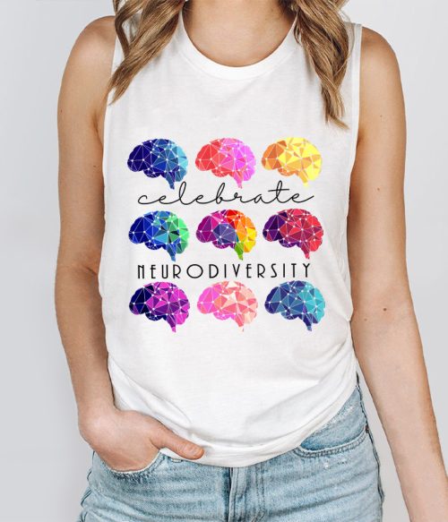 Celebrate Neurodiversity Teacher Tank Top
