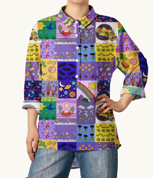 Take Chances Make Mistakes Get Messy Teacher Crinkle Fabric Shirt