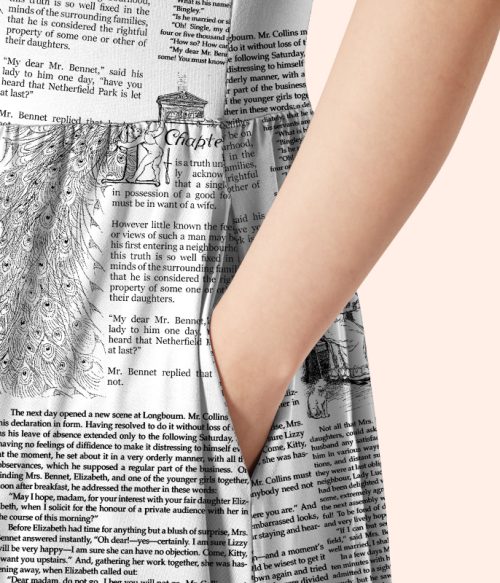 Pride And Prejudice Book Teacher Printed One Piece Dress