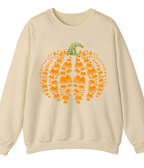 Halloween Pumpkins And Books Teacher Sweatshirt