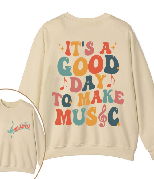 Personalized It's A Good Day To Make Music Two Sided Teacher Sweatshirt