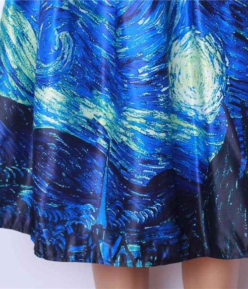 Art Starry Sky Teacher Skirt