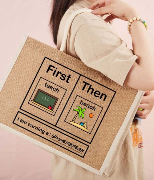 I Am Earning A Summerbreak Teacher Jute Bag