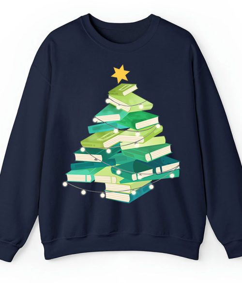 Christmas Book Teacher Sweatshirt