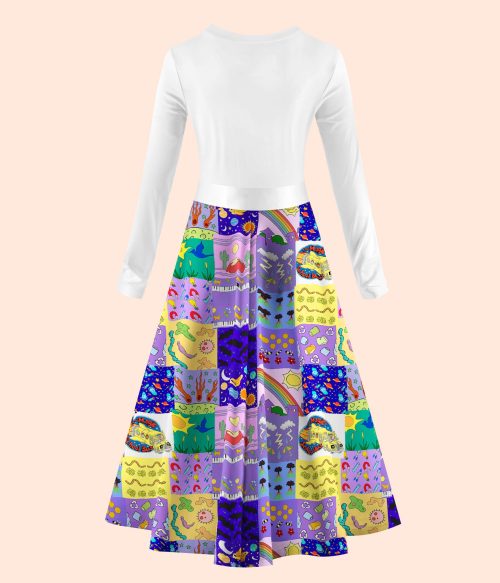 Take Chances Make Mistakes Get Messy Teacher Long Sleeve Dress