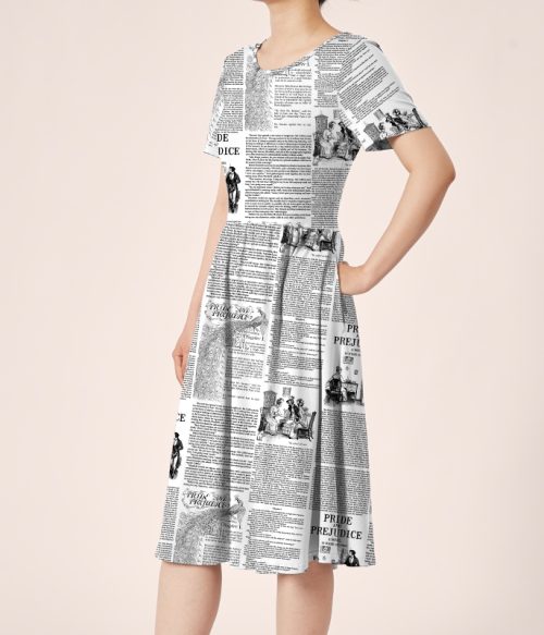 Pride And Prejudice Book Teacher Printed One Piece Dress