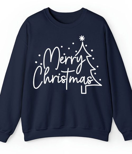 Merry Christmas Simple Christmas Teacher Sweatshirt