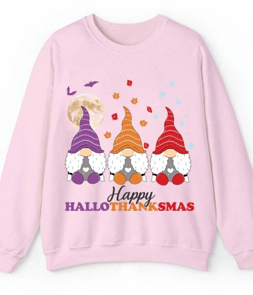 Happy Hallothanksmas Teacher Sweatshirt