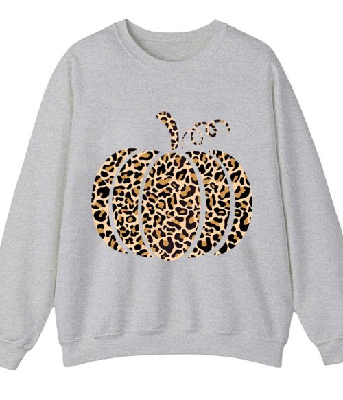 Leopard Pumpkin Teacher Sweatshirt