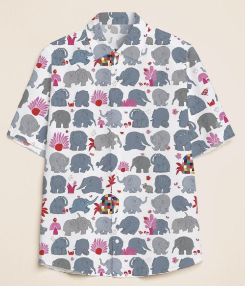 Looking For Elmer Elephant Teacher Short Sleeve Shirt