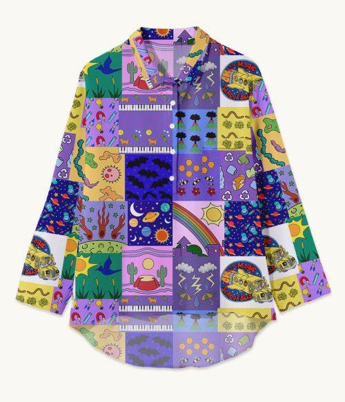 Take Chances Make Mistakes Get Messy Teacher Crinkle Fabric Shirt