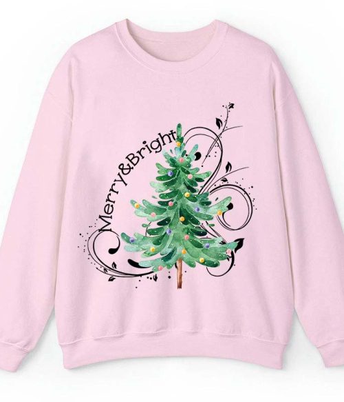 Merry And Bright Christmas Teacher Sweatshirt