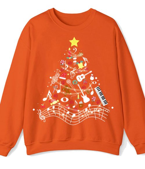 Musical Christmas Tree Teacher Sweatshirt