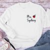 Personalized Apple Teacher Name Teacher Embroidery Long Sleeve T-Shirt