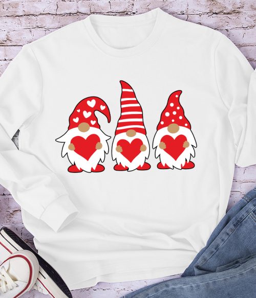 Three Love Gnomes Teacher Long Sleeve T-Shirt