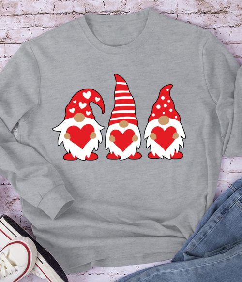 Three Love Gnomes Teacher Long Sleeve T-Shirt