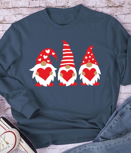 Three Love Gnomes Teacher Long Sleeve T-Shirt