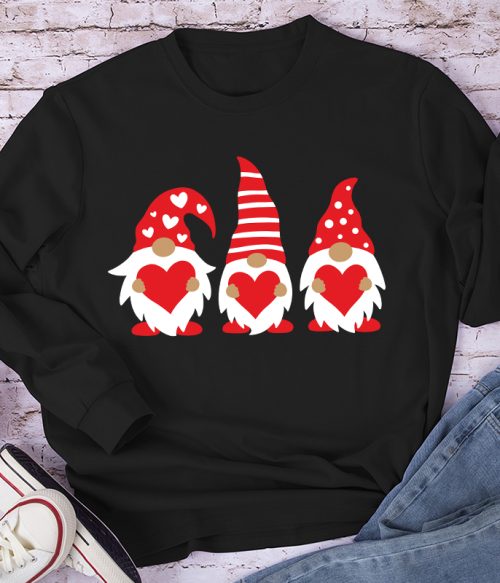 Three Love Gnomes Teacher Long Sleeve T-Shirt