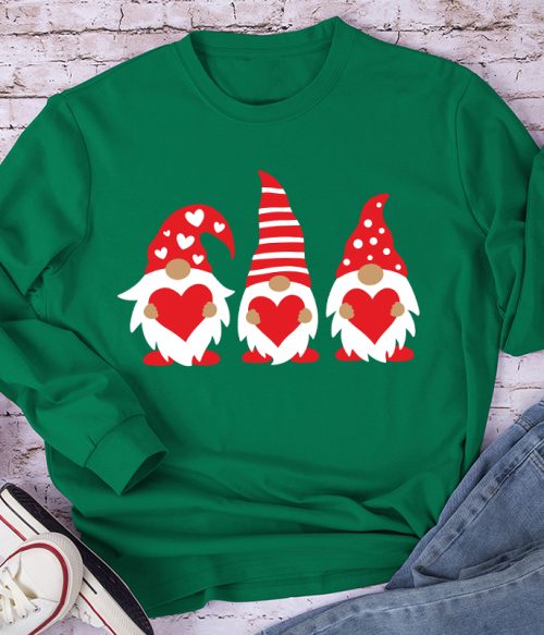 Three Love Gnomes Teacher Long Sleeve T-Shirt