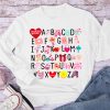 Valentine Alphabet Teacher Long Sleeve T-Shirt