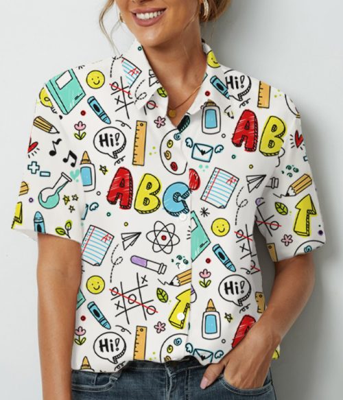 My Head Is Full Of Knowledge Teacher Short Sleeve Shirt