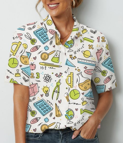 Come And Study Hard With Me Teacher Short Sleeve Shirt