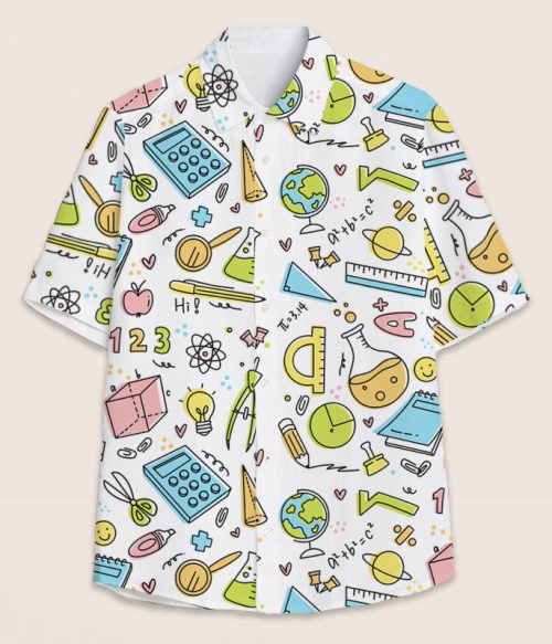 Come And Study Hard With Me Teacher Short Sleeve Shirt