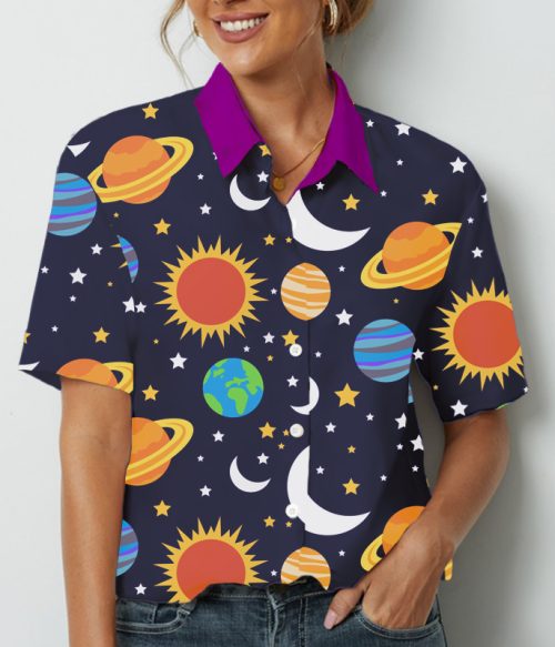 Soar Through Space Teacher Short Sleeve Shirt