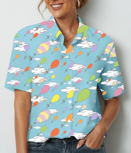 Take Off With The Hot Air Balloon Teacher Short Sleeve Shirt