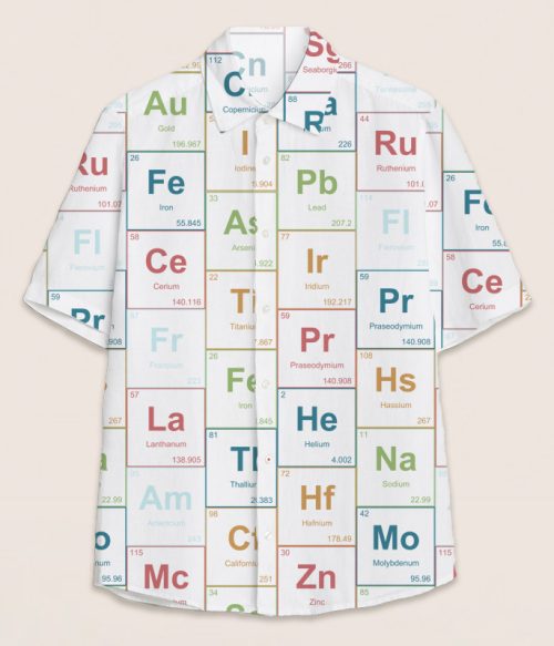 Color Chemical Elements Teacher Short Sleeve Shirt
