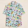 Hello Summer Beach Vacation Teacher Short Sleeve Shirt