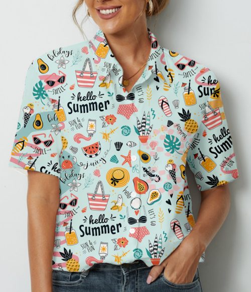 Hello Summer Teacher Short Sleeve Shirt