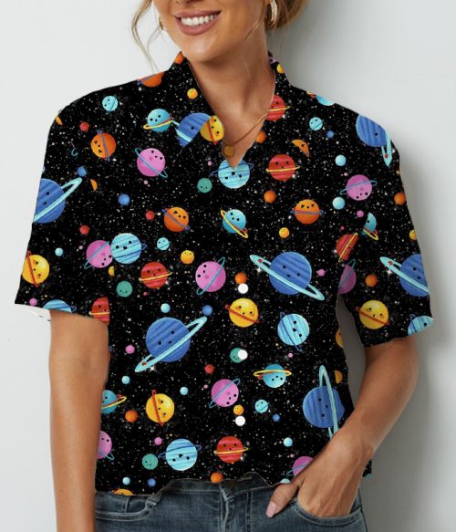 Vast Universe Planet Teacher Short Sleeve Shirt