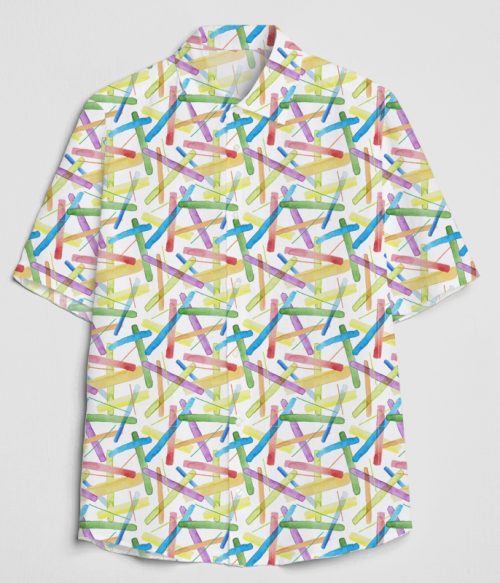 Summer Fresh Color Bar Teacher Short Sleeve Shirt