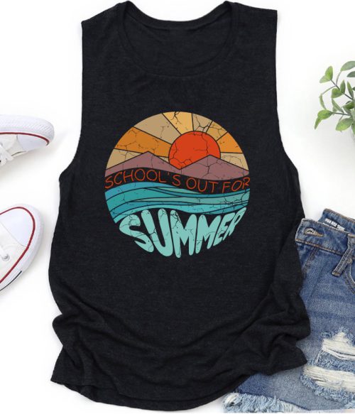 School Is Out For Summer Teacher Tank Top