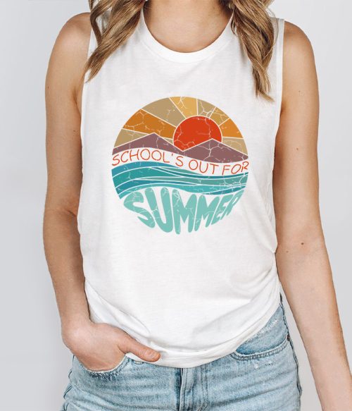School Is Out For Summer Teacher Tank Top