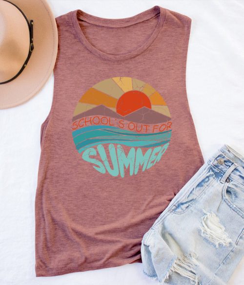School Is Out For Summer Teacher Tank Top