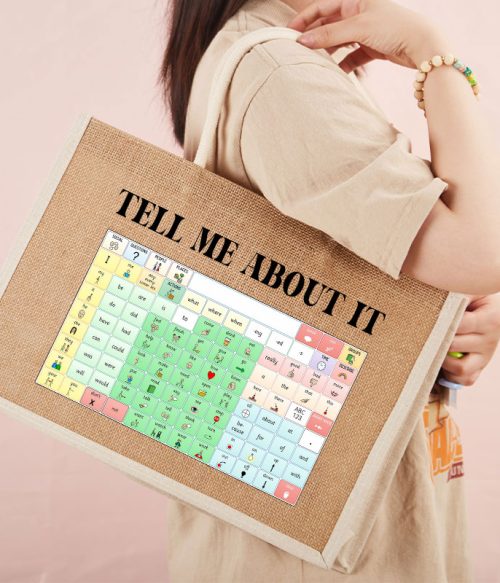 Tell Me About It Teacher Jute Bag