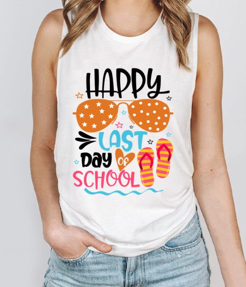 Happy Last Day Of School Summer Teacher Tank Top