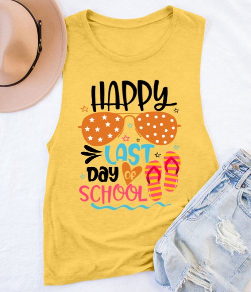 Happy Last Day Of School Summer Teacher Tank Top