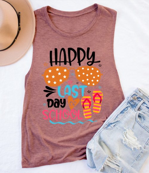 Happy Last Day Of School Summer Teacher Tank Top
