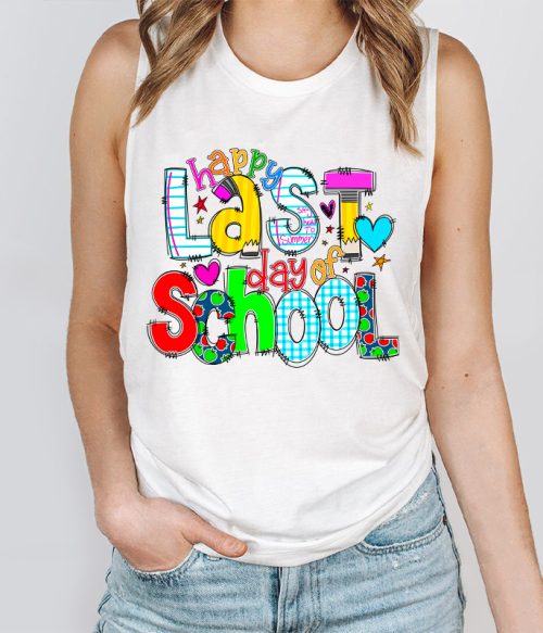 Happy Last Day of School Teacher Teacher Tank Top