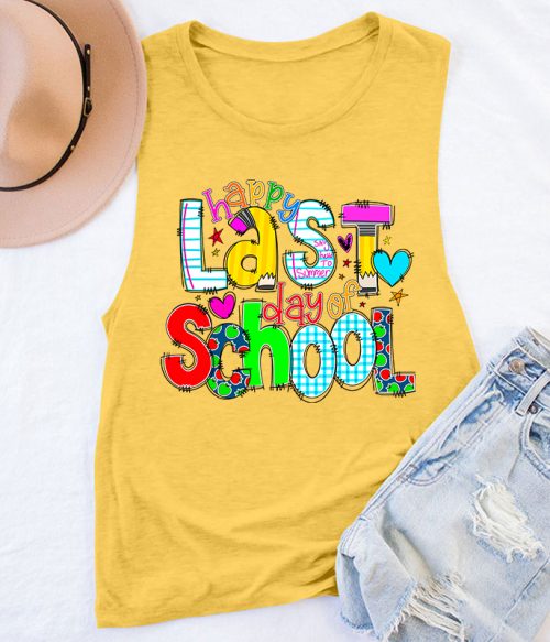 Happy Last Day of School Teacher Teacher Tank Top
