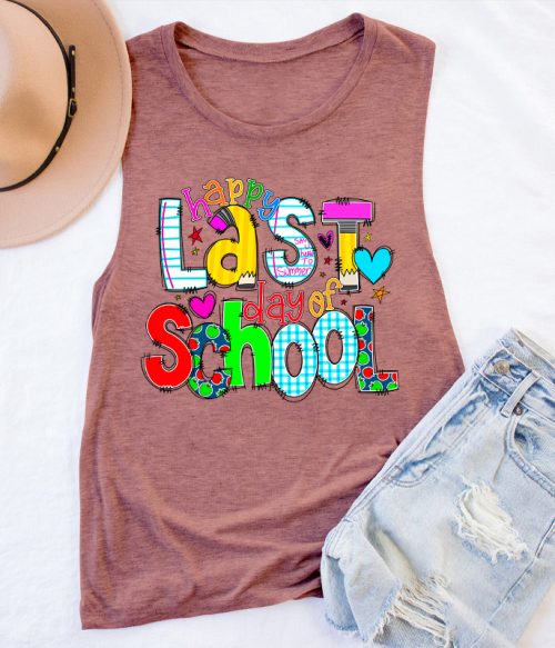 Happy Last Day of School Teacher Teacher Tank Top