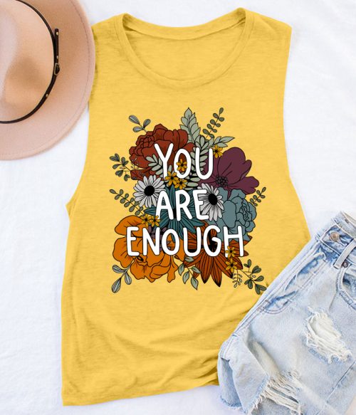 You Are Enough Teacher Teacher Tank Top