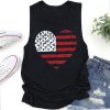 Independence Day Heart Teacher Tank Top