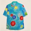 Colored Buttons Teacher Short Sleeve Shirt